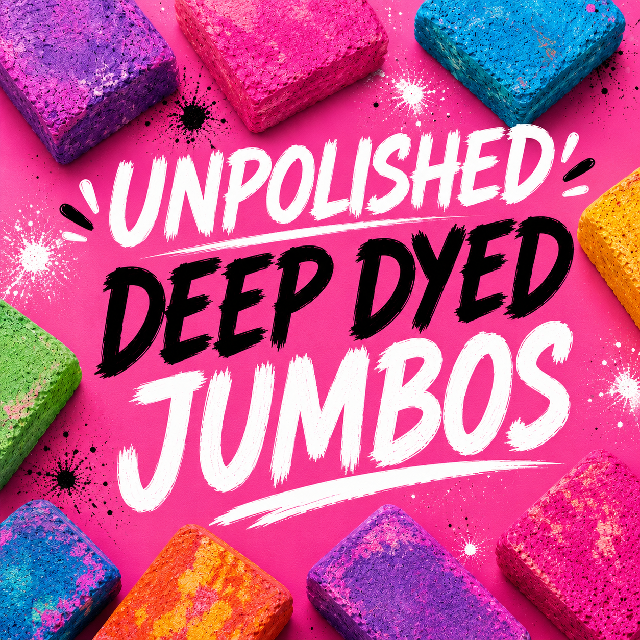 Unpolished Deep Dyed Jumbo Chalk